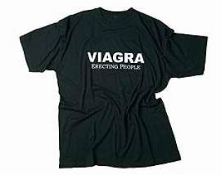 T-Shirt mit Druck "VIAGRA" 10XL
